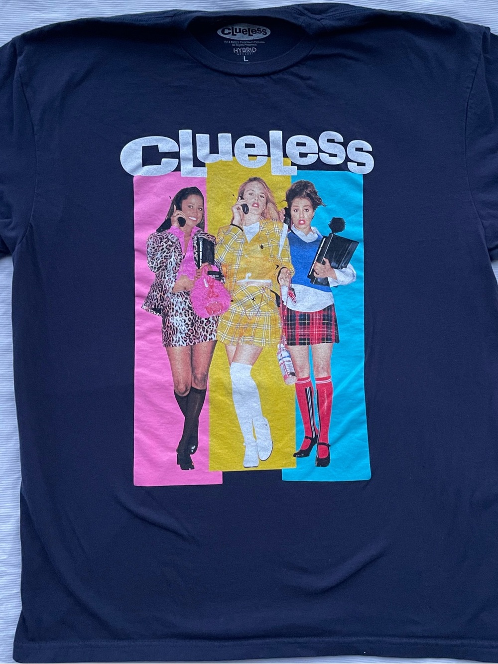Clueless Graphic Tee - As if! Size Large Black